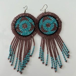 Boho beaded earrings